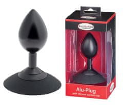 Malesation Malesation Alu-Plug S Přísavkou Velká, Černá