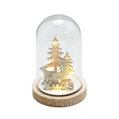 ACA Lightning  LED vánoční dekorace - les, světlý odstín, na baterie 2x AAA, teplá bílá, IP20