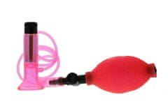 Seven Creations Pumpa-Clitoral Vibrating Pump - Clear Hot Pink