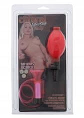 Seven Creations Pumpa-Clitoral Vibrating Pump - Clear Hot Pink