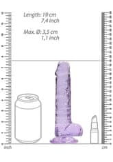 PRETTY LOVE Dildo S Přísavkou Realistické Žilnaté 19 Cm