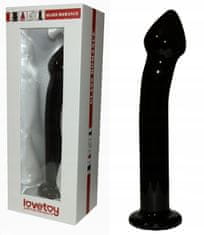 PRETTY LOVE Černé Zakřivené Dildo Hladké S Hlavou 18,5 Cm