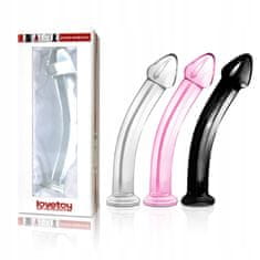 PRETTY LOVE Černé Zakřivené Dildo Hladké S Hlavou 18,5 Cm