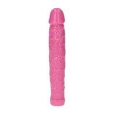 PRETTY LOVE Dildo Žilnaté Růžové Voděodolné Gumové 16,5 Cm