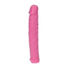 PRETTY LOVE Dildo Žilnaté Růžové Voděodolné Gumové 16,5 Cm