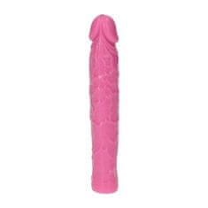 PRETTY LOVE Dildo Žilnaté Růžové Voděodolné Gumové 16,5 Cm