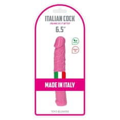 PRETTY LOVE Dildo Žilnaté Růžové Voděodolné Gumové 16,5 Cm