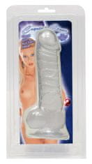 PRETTY LOVE Realistické Průhledné Dildo Přísavka 18Cm