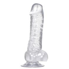 PRETTY LOVE Realistické Průhledné Dildo Přísavka 18Cm