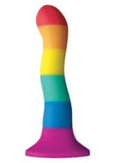 NS Novelties Duhové Silikonové Dildo Silnou Přísavkou 15 Cm