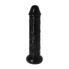 PRETTY LOVE Černé Tlusté Realistické Dildo S Žilkami 28,5 Cm