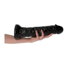 PRETTY LOVE Černé Tlusté Realistické Dildo S Žilkami 28,5 Cm