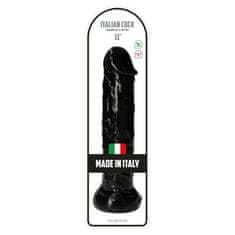 PRETTY LOVE Černé Tlusté Realistické Dildo S Žilkami 28,5 Cm