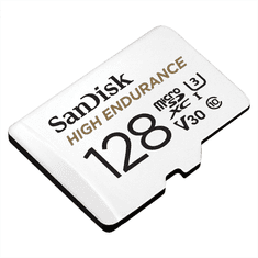 SanDisk microSDXC High Endurance Video 128 GB C 10 U3 V30, adaptér