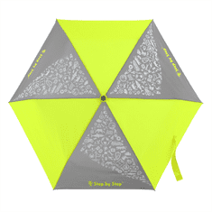 Step by Step Dětský skládací deštník s reflexními obrázky, Neon Yellow