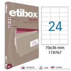 Agipa Univerzální etikety 70x36mm Etibox A4 100 listů