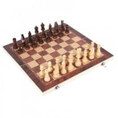Pronett XJ4601 Šachy dřevěné 3 v 1, 34 x 34 cm