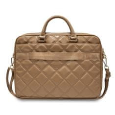 Guess 4G Quilted brašna na MacBook 15/16" Hnědá