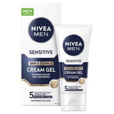 Nivea Krémový gel na citlivou pleť a strniště Sensitive (Skin & Stubble Cream Gel) 50 ml