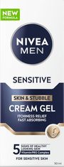 Nivea Krémový gel na citlivou pleť a strniště Sensitive (Skin & Stubble Cream Gel) 50 ml