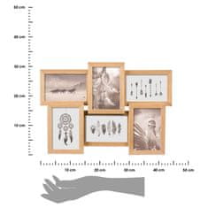 Dekorstyle Fotorámeček Nature na 6 kusů fotografií hnědý