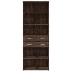 Vidaxl Skříň highboard hnědý dub 70 x 42,5 x 185 cm kompozitní dřevo