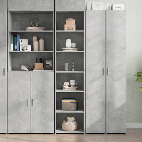 shumee Skříň highboard betonově šedá 45 x 41 x 185 cm kompozitní dřevo