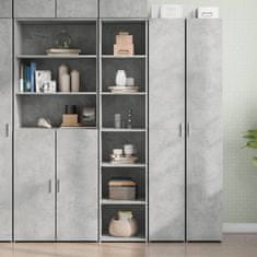 shumee Skříň highboard betonově šedá 40 x 41 x 185 cm kompozitní dřevo