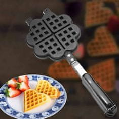 Netscroll Pánve na pečení vafel, povlak proti přilnavosti, snadné použití a čištění, WaffleMaker