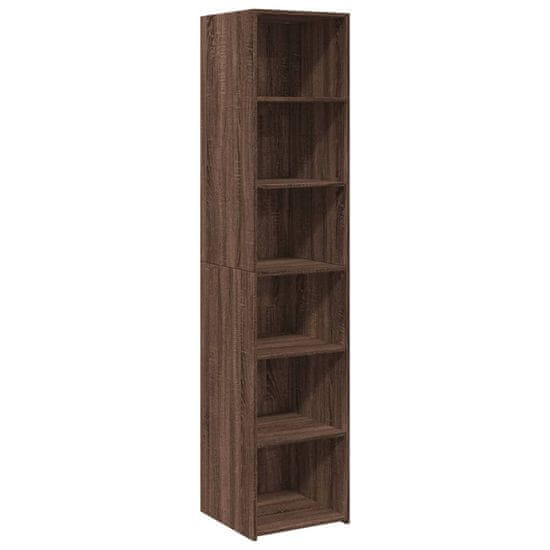 Vidaxl Skříň highboard hnědý dub 40 x 41 x 185 cm kompozitní dřevo