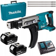 Makita 18V šroubovák do sádrokartonu se zásobníkem 25-50mm 2x3Ah Makita DFR550RFE