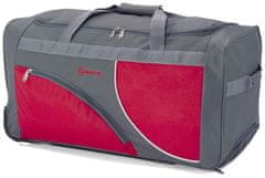 BENZI Střední taška s kolečky BZ 5707 Grey/Red