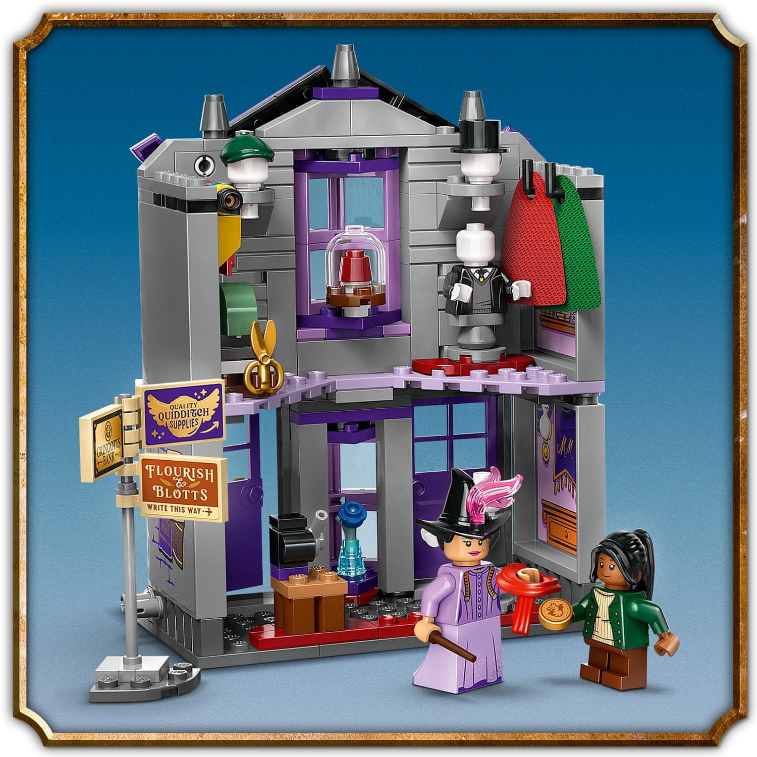 LEGO Harry Potter 76439 Ollivanderův obchod a Obchod madame Malkinové