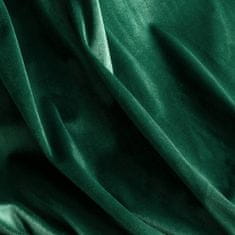 Eurofirany Záclona připravená na očka AURA 140x250 Eurofirany velvet dark green frills