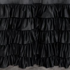Eurofirany Záclona připravená na očka DANI 140x250 Eurofirany black velvet frills