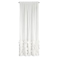 Eurofirany Záclona připravená na pásku CARLI 140x250 Eurofirany velvet white frills zircons