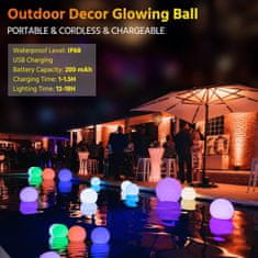 Netscroll Plovoucí LED světlo pro bazén, solární plovoucí světýlka pro bazén s dálkovým ovládáním pro změnu barev, oživte váš bazén, PoolGlowy
