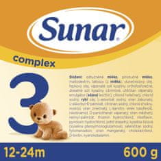 Sunar Complex 3 batolecí mléko 600 g