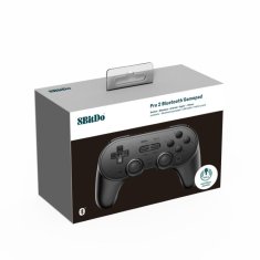 8BitDo 8BitDo PRO 2 Gamepad Hall Effect Black (Switch/PC/Mac/Android/Apple/SteamDeck)