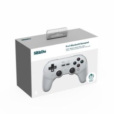 8BitDo 8BitDo PRO 2 Gamepad Hall Effect Grey (Switch/PC/Mac/Android/Apple/SteamDeck)