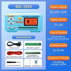 HADEX Bateriový balancér SUNKKO 2-24S 5A pro Li-Ion, LiFePO4 články BAL-5624