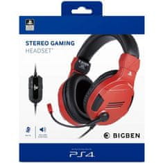 Bigben BigBen Stereo Headset V3 (PS4/PS5) - červená