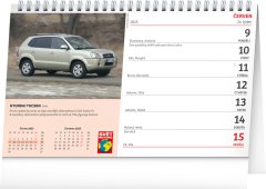 Presco Publishing NOTIQUE Stolní kalendář Svět motorů 2025, 23,1 x 14,5 cm