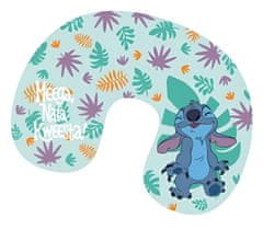 EXCELLENT Cestovní polštář Disney zelenkavý - Lilo a Stitch/List