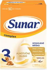 Sunar Complex 3 batolecí mléko vanilka 600 g