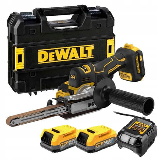 DeWalt Pásová bruska 18V 2x1,7Ah POWERSTACK 13x457mm DeWALT DCM200E2T