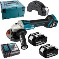 Makita Akumulátorová úhlová bruska 125mm 18V 5rychlostní 2x5Ah Makita DGA511RTJ