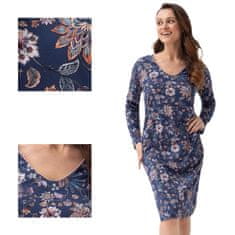 Luna Luna Dámská košile LUNA 275 navy blue paisley flowers XL