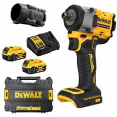 DeWalt Rázový klíč 406Nm 18V XR 2x5Ah DeWALT DCF922P2T+ gumová bota PB921.22.2