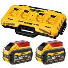 DeWalt DeWalt DCB104 4-portová vícenapěťová nabíječka + 2x DCB547 9Ah baterie